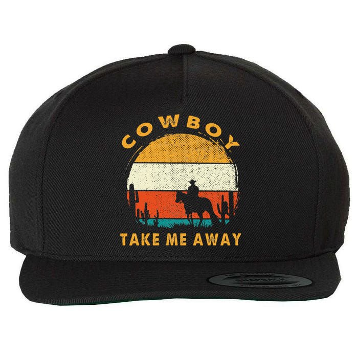 Cowboy Take Me Away S Vintage Country Music Wool Snapback Cap