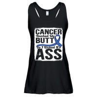 Cancer Touched My Butt So I Kicked Its Ass Colon Cancer Ladies Essential Flowy Tank