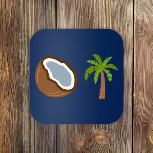 Coconut Tree Meme Patriotic Kamala Statement Usa Democrat Coaster