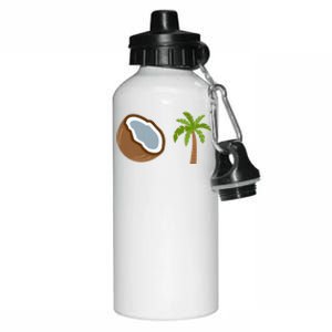 Coconut Tree Meme Patriotic Kamala Statement Usa Democrat Aluminum Water Bottle