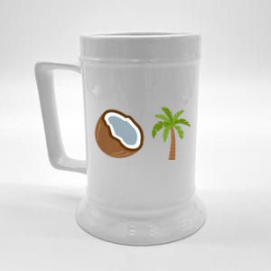 Coconut Tree Meme Patriotic Kamala Statement Usa Democrat Beer Stein