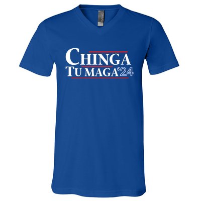 Chinga Tu Maga 24 V-Neck T-Shirt