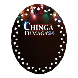 Chinga Tu Maga 24 Ceramic Oval Ornament