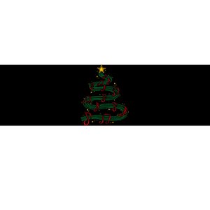 Christmas Tree Musical Notes Song Musician Sing Carols Music Bumper Sticker