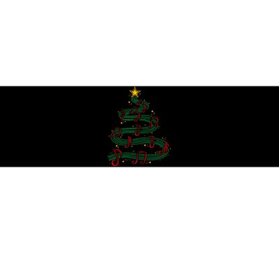 Christmas Tree Musical Notes Song Musician Sing Carols Music Bumper Sticker