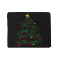 Christmas Tree Musical Notes Song Musician Sing Carols Music Mousepad