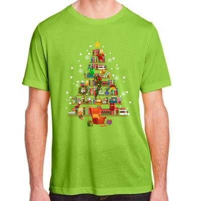 Christmas Tree Made Of Books Book Tree Bookworm Christmas Meaningful Gift Adult ChromaSoft Performance T-Shirt