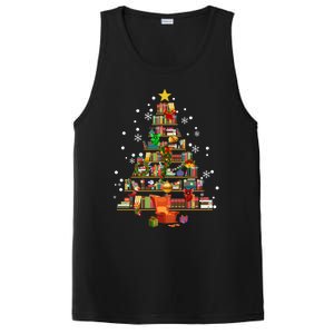 Christmas Tree Made Of Books Book Tree Bookworm Christmas Meaningful Gift PosiCharge Competitor Tank