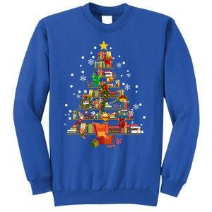 Christmas Tree Made Of Books Book Tree Bookworm Christmas Meaningful Gift Sweatshirt