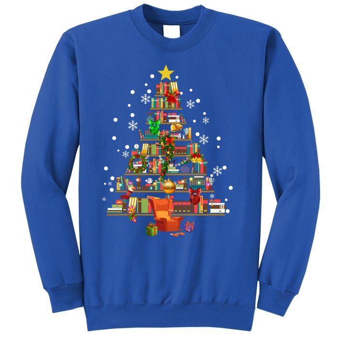 Christmas Tree Made Of Books Book Tree Bookworm Christmas Meaningful Gift Sweatshirt