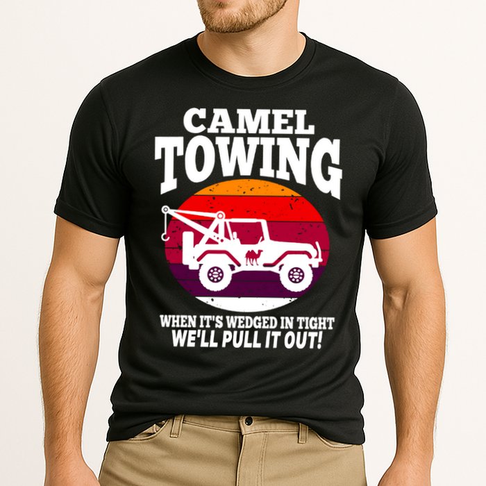 Camel Towing Meaningful Gift Funny Retro Camel Towing Funny Halloween Great Gift Performance Shirt