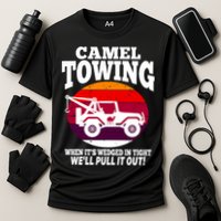 Camel Towing Meaningful Gift Funny Retro Camel Towing Funny Halloween Great Gift Performance Shirt