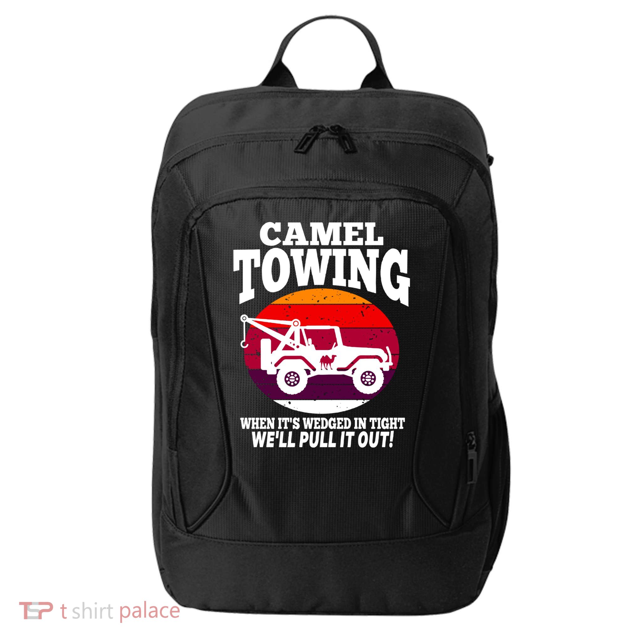 Camel Towing Meaningful Gift Funny Retro Camel Towing Funny Halloween Great Gift City Backpack