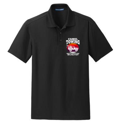 Camel Towing Meaningful Gift Funny Retro Camel Towing Funny Halloween Great Gift Dry Zone Grid Polo
