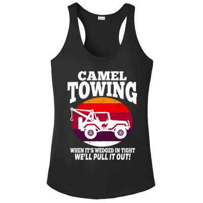 Camel Towing Meaningful Gift Funny Retro Camel Towing Funny Halloween Great Gift Ladies PosiCharge Competitor Racerback Tank