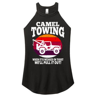 Camel Towing Meaningful Gift Funny Retro Camel Towing Funny Halloween Great Gift Women's Perfect Tri Rocker Tank
