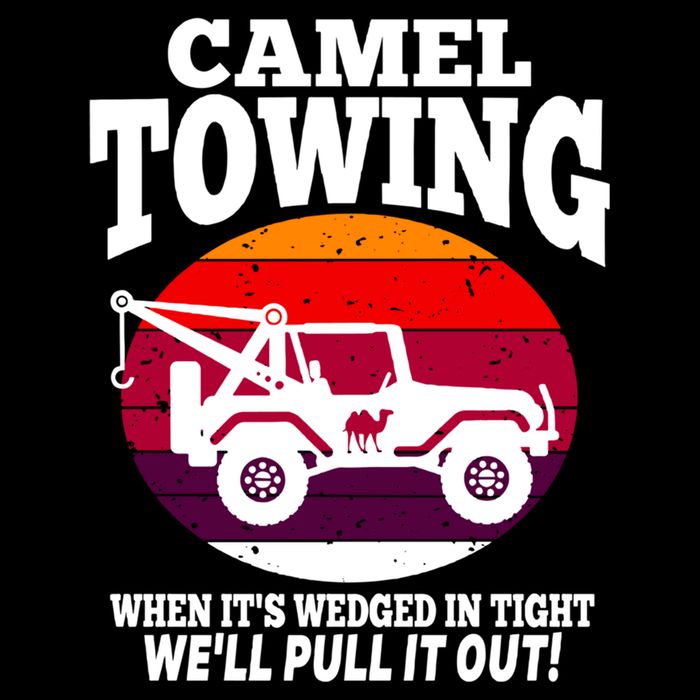 Camel Towing Meaningful Gift Funny Retro Camel Towing Funny Halloween Great Gift Wool Snapback Cap
