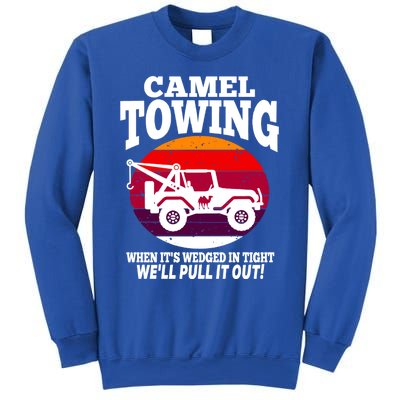 Camel Towing Meaningful Gift Funny Retro Camel Towing Funny Halloween Great Gift Sweatshirt