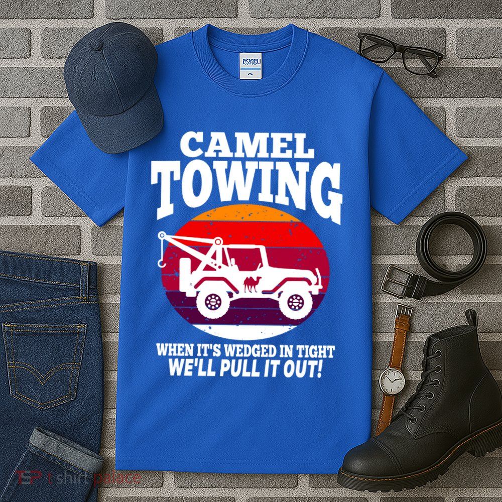 Camel Towing Meaningful Gift Funny Retro Camel Towing Funny Halloween Great Gift Tall T-Shirt