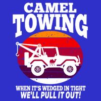 Camel Towing Meaningful Gift Funny Retro Camel Towing Funny Halloween Great Gift Button