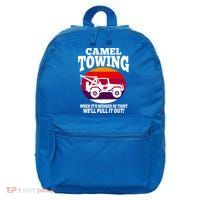 Camel Towing Meaningful Gift Funny Retro Camel Towing Funny Halloween Great Gift 16 in Basic Backpack