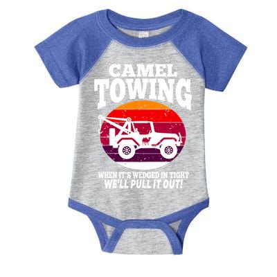 Camel Towing Meaningful Gift Funny Retro Camel Towing Funny Halloween Great Gift Infant Baby Jersey Bodysuit
