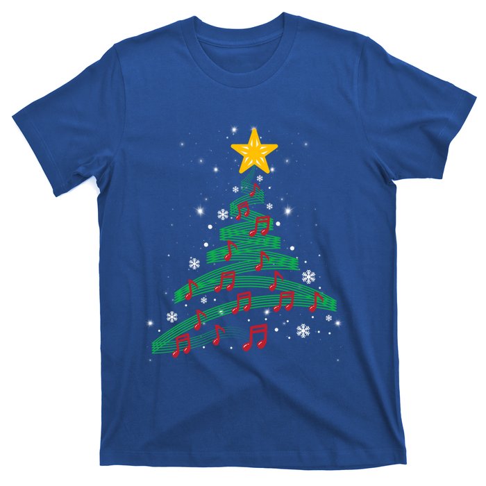 Christmas Tree Music Notes Musical Christmas Carols Songs Gift T-Shirt