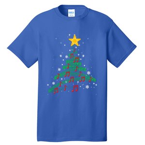 Christmas Tree Music Notes Musical Christmas Carols Songs Gift Tall T-Shirt