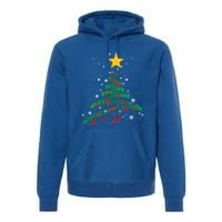 Christmas Tree Music Notes Musical Christmas Carols Songs Gift Premium Hoodie