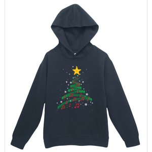 Christmas Tree Music Notes Musical Christmas Carols Songs Gift Urban Pullover Hoodie