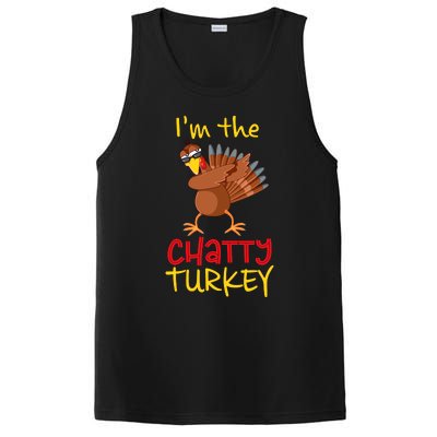 Chatty Turkey Matching Family Group Thanksgiving Party PosiCharge Competitor Tank