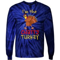 Chatty Turkey Matching Family Group Thanksgiving Party Tie-Dye Long Sleeve Shirt