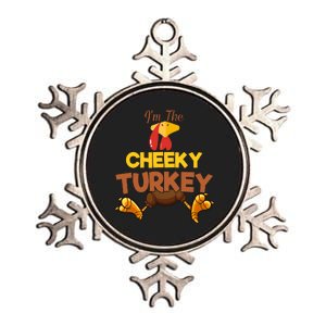 Cheeky Turkey Matching Family Group Thanksgiving Gifts  Metallic Star Ornament