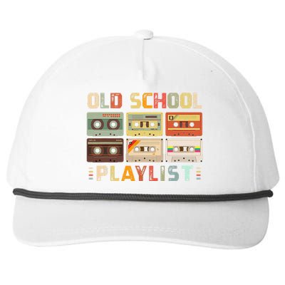 Cassette Tape Music 80s Retro Old School Playlist Snapback Five-Panel Rope Hat