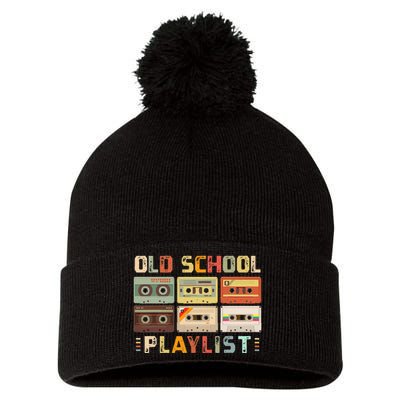 Cassette Tape Music 80s Retro Old School Playlist Pom Pom 12in Knit Beanie