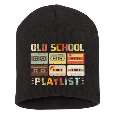 Cassette Tape Music 80s Retro Old School Playlist Short Acrylic Beanie