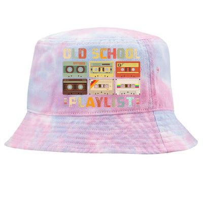 Cassette Tape Music 80s Retro Old School Playlist Tie-Dyed Bucket Hat