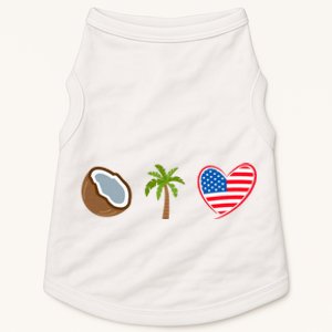 Coconut Tree Meme Patriotic Kamala Statement Usa Democrat Doggie Tank