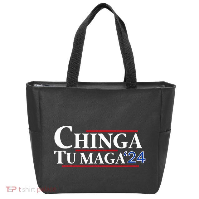 Chinga Tu Maga 24 Zip Tote Bag