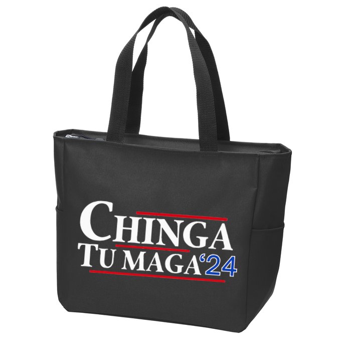 Chinga Tu Maga 24 Zip Tote Bag