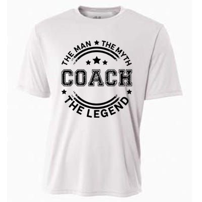 Coach The Man The Myth The Legend Men Coach Gift Cooling Performance Crew T-Shirt