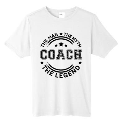 Coach The Man The Myth The Legend Men Coach Gift Tall Fusion ChromaSoft Performance T-Shirt