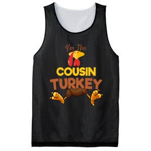 Cousin Turkey Matching Family Group Thanksgiving Gifts  Mesh Reversible Basketball Jersey Tank