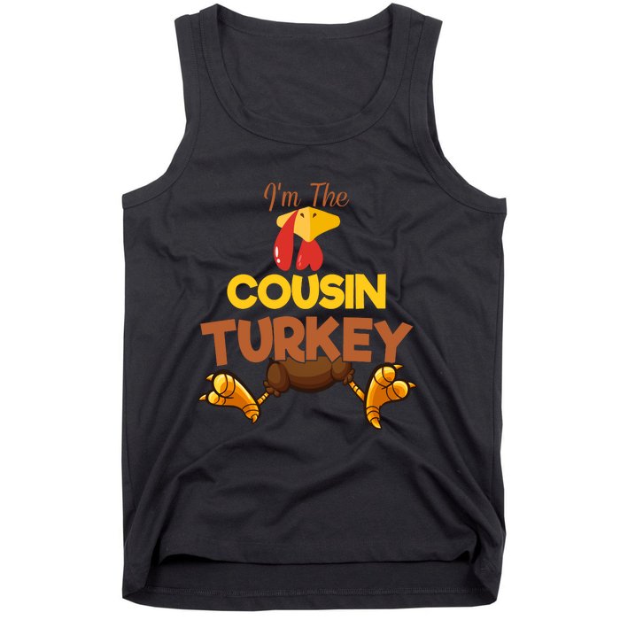 Cousin Turkey Matching Family Group Thanksgiving Gifts  Tank Top