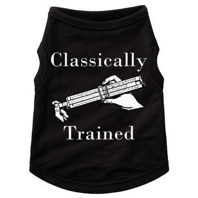 Classically Trained Mechanical Analog Calculator Slide Rule Doggie Tank