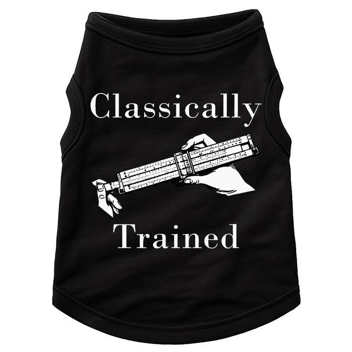 Classically Trained Mechanical Analog Calculator Slide Rule Doggie Tank