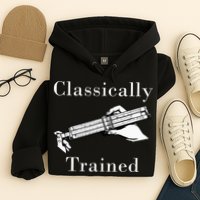 Classically Trained Mechanical Analog Calculator Slide Rule Hoodie