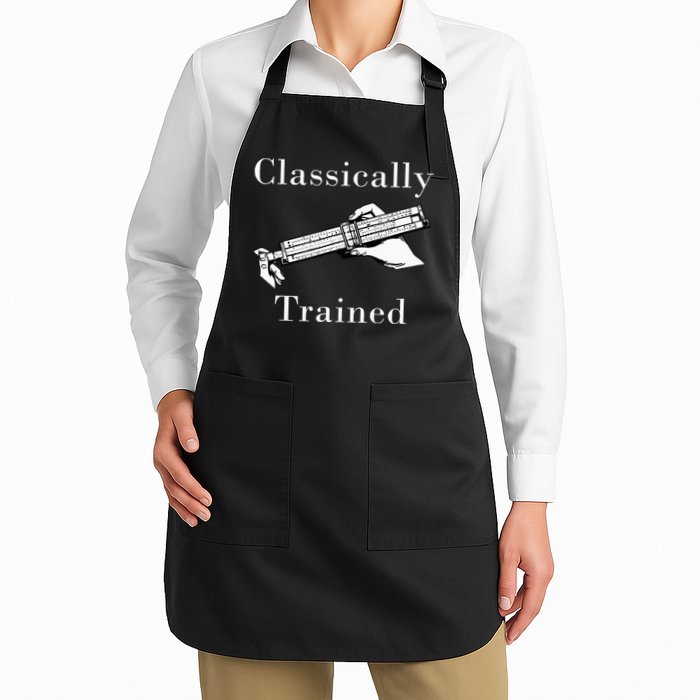 Classically Trained Mechanical Analog Calculator Slide Rule Apron