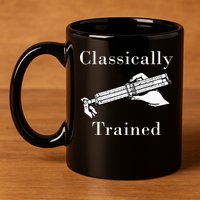 Classically Trained Mechanical Analog Calculator Slide Rule 11oz C Handle Ceramic Mug