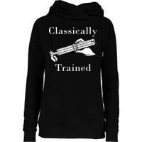 Classically Trained Mechanical Analog Calculator Slide Rule Womens Funnel Neck Pullover Hood